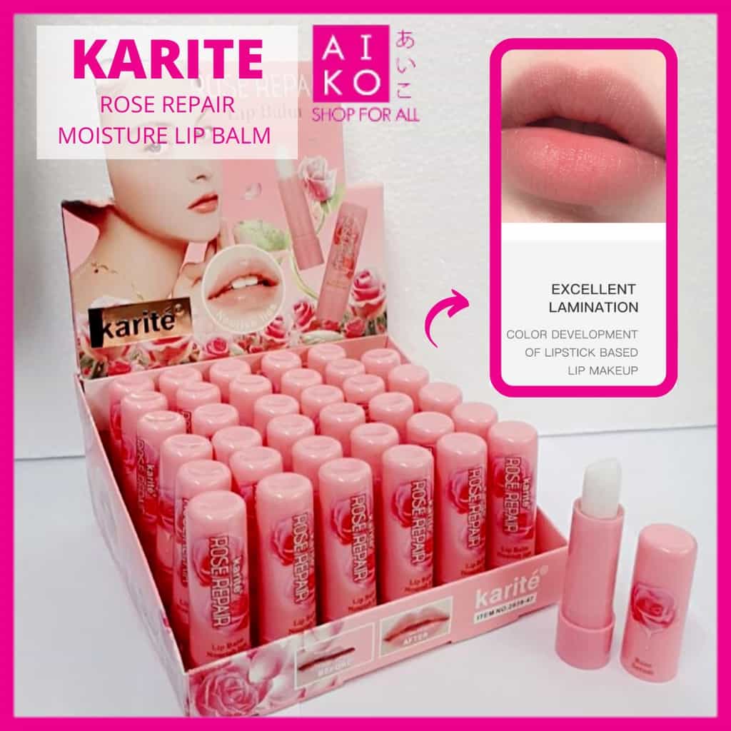 Karite Glitter Glam Rose Lip Balm