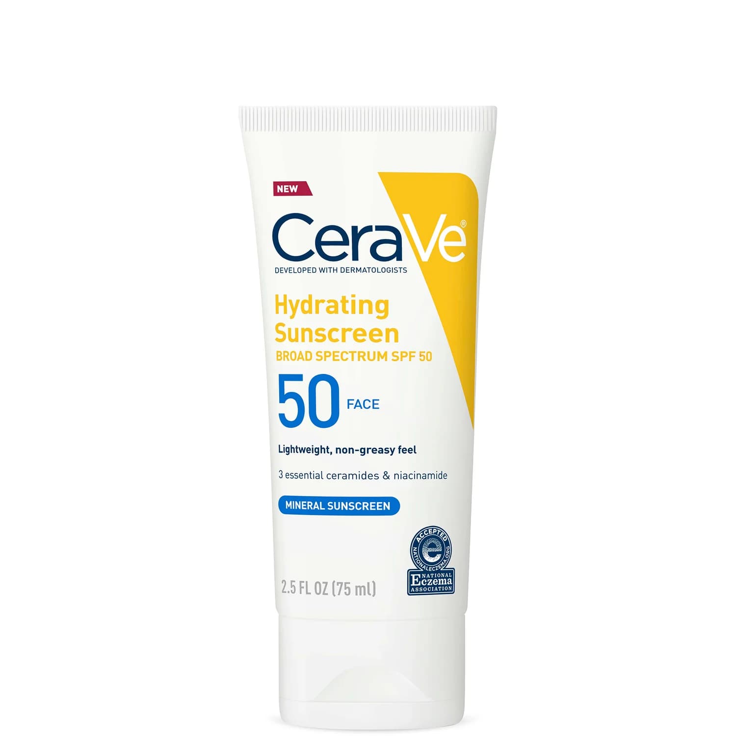 CeraVe Hydrating Mineral Sunscreen Broad Spectrum SPF50- 75ml
