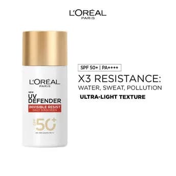 L'Oreal Paris UV Defender Invisible Resist Daily Sunscreen SPF 50+ PA++++ - Image 1