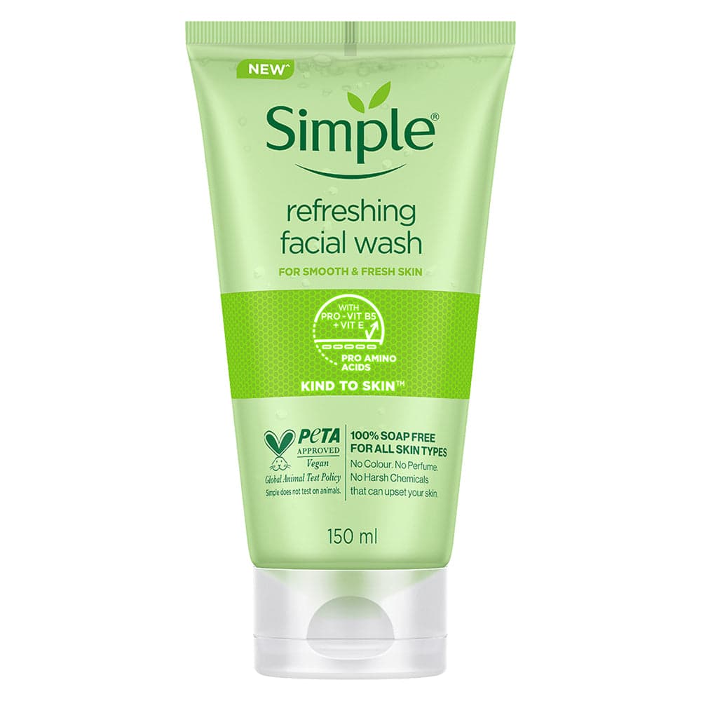 Simple Kind To Skin Refreshing Facial Wash 150ml