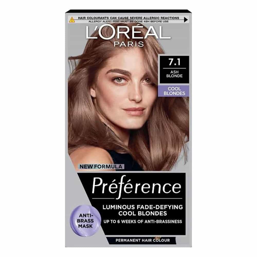 L'Oreal Hair Color Preference 7.1 Ash Blonde