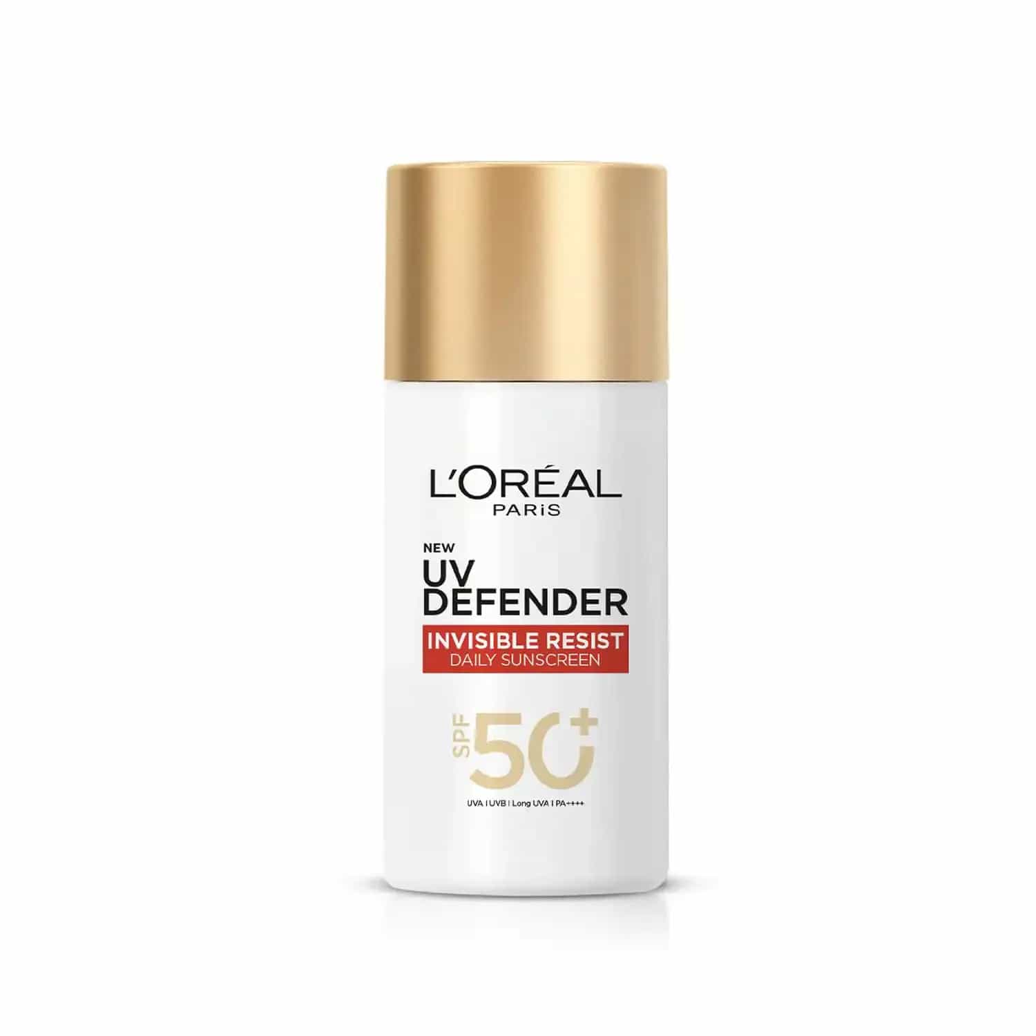 L'Oreal Paris UV Defender Invisible Resist Daily Sunscreen SPF50+ PA++++ 50ml
