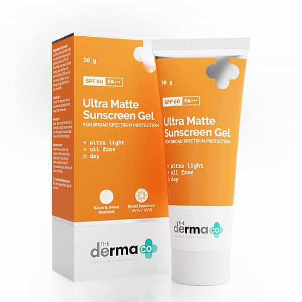 The Derma Co Ultra Matte Sunscreen Gel SPF 60 PA+++ 50g